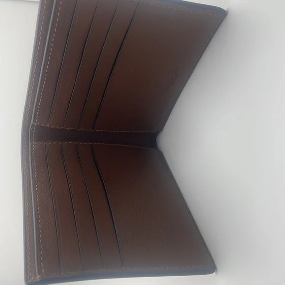 NWT Coach Leather Wallet DBL bill sport calf - Picture 4 of 7